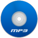 Mp3 Blue Icon 128x128 png